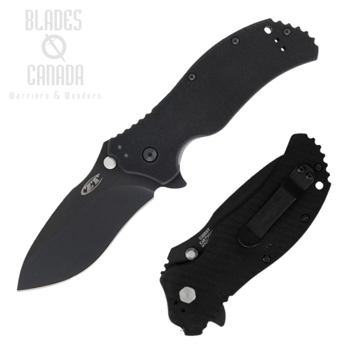 Zero Tolerance 0350 Flipper Folding Knife, Assisted Opening, S30V, G10 Black, ZT0350